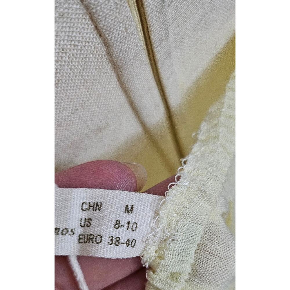 #145 MSRP $45 ALENDA DANMOS TIERED COTTON BACKLESS MAXI DRESS ♡SIZE M♡ - Picture 7 of 8